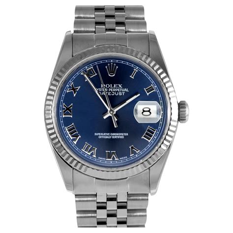 rolex 16014 blue diamond auction|Rolex datejust 16014 two tone.